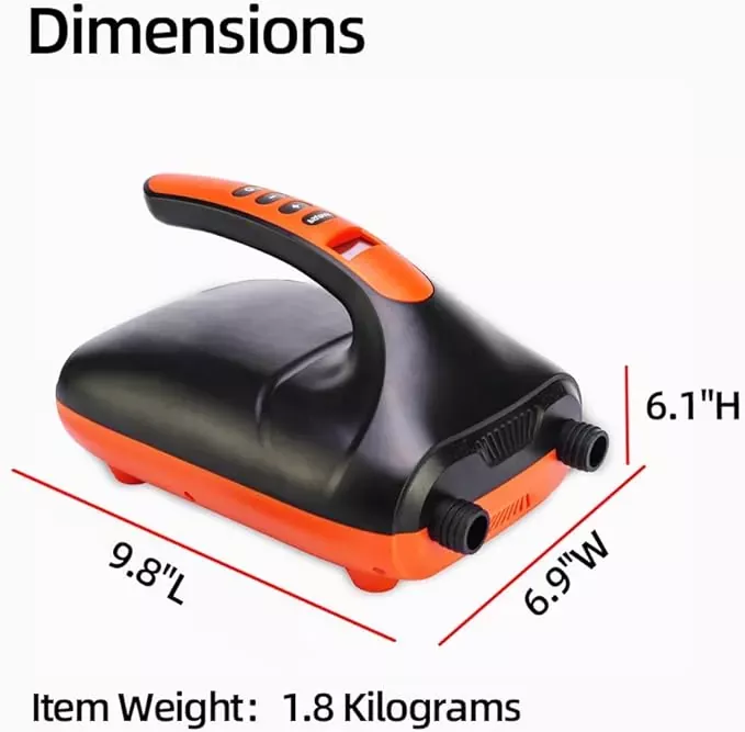 16 PSI High Pressure SUP Electric Air Pump