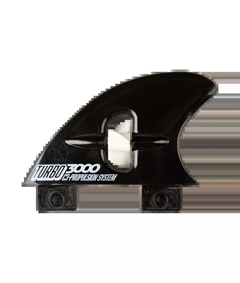 2.3 in. - Alfred Poly.Turbo 3000 Bottom Mount Propeller Surf Fin - Black