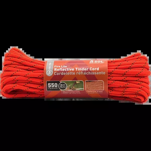 550 Reflective Tinder Cord - 50ft