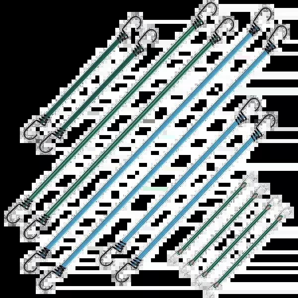 Assorted Bungee Cords - 12 Pack