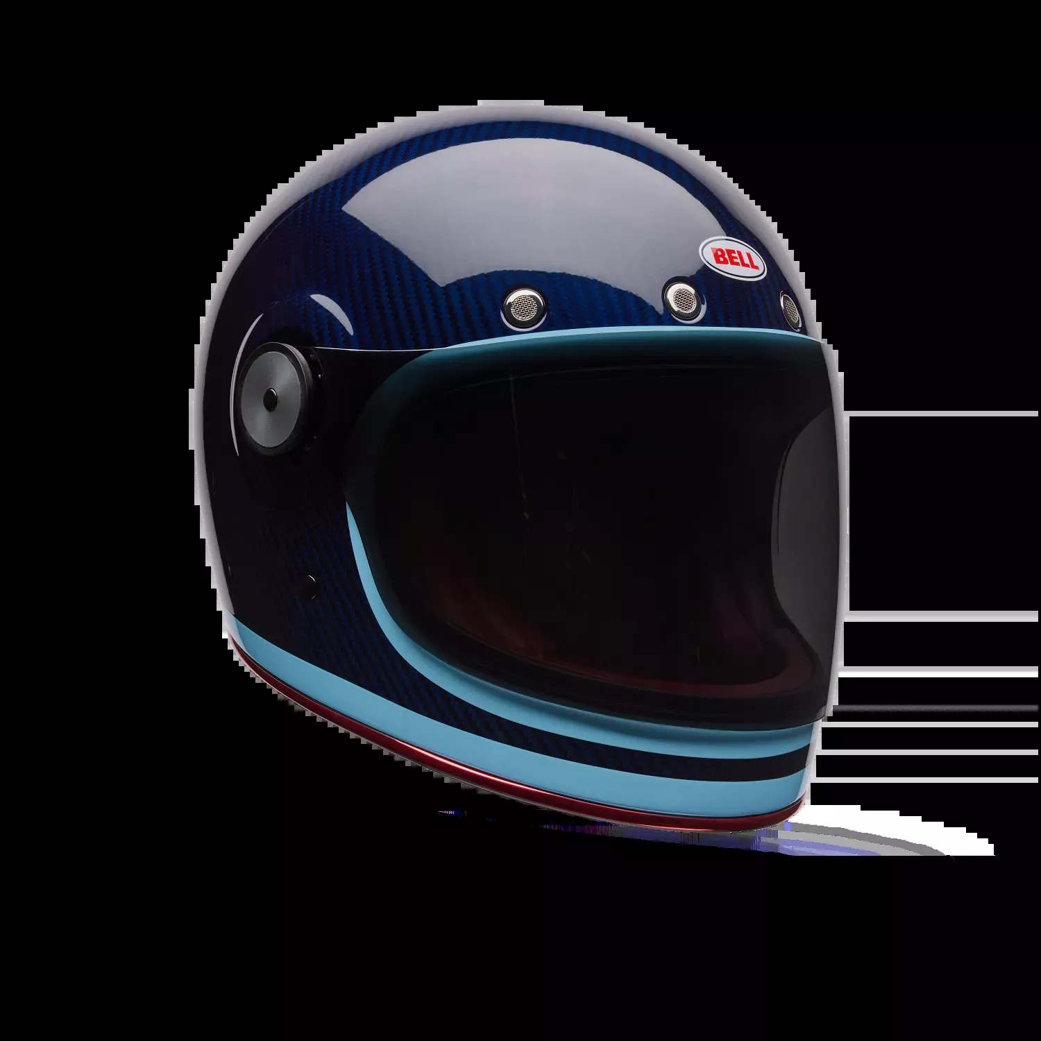 Bell Bullitt GT Carbon Blue Helmet