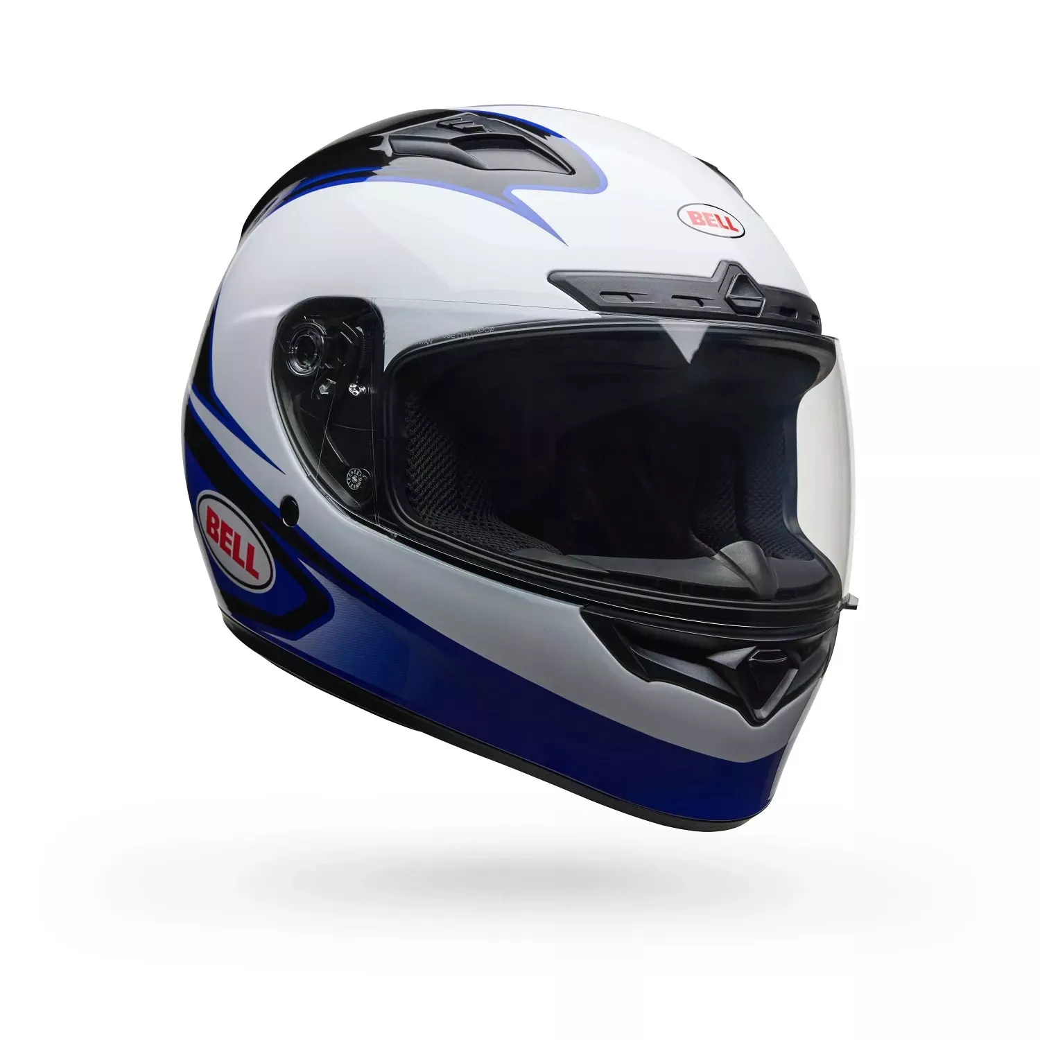 Bell Qualifier DLX Mips Tarmac Gloss White/Blue Helmet