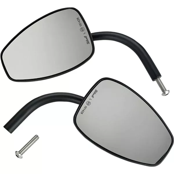Biltwell Utility Teardrop Side View Mirror Pair w/Perch Mount Motorcycle Accessories