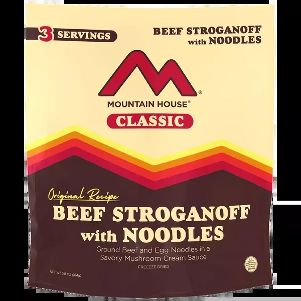 Classic Beef Stroganoff with Noodles (3 Servings)
