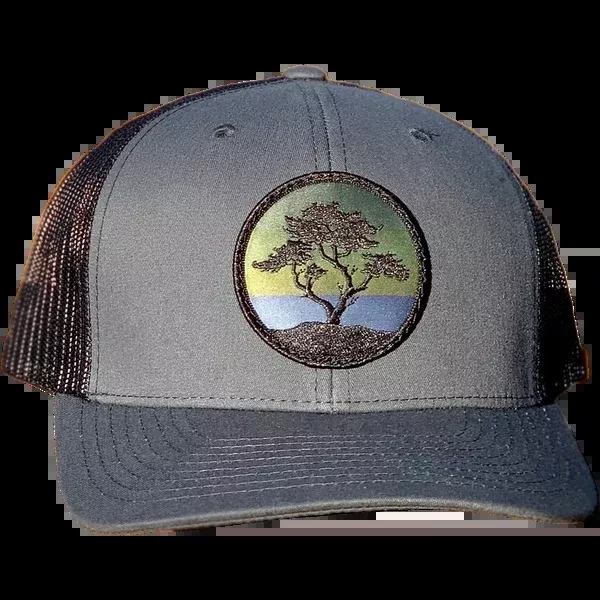Curved Brim Trucker w/ Blackout Cypress