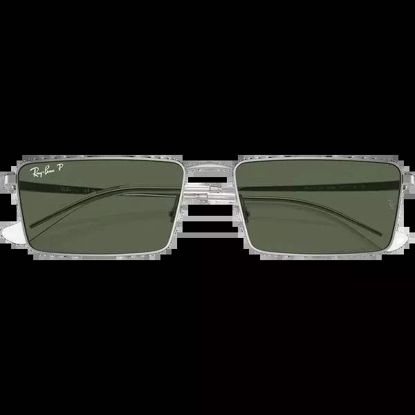 Emy Bio-Based - Polished Silver/Dark Green