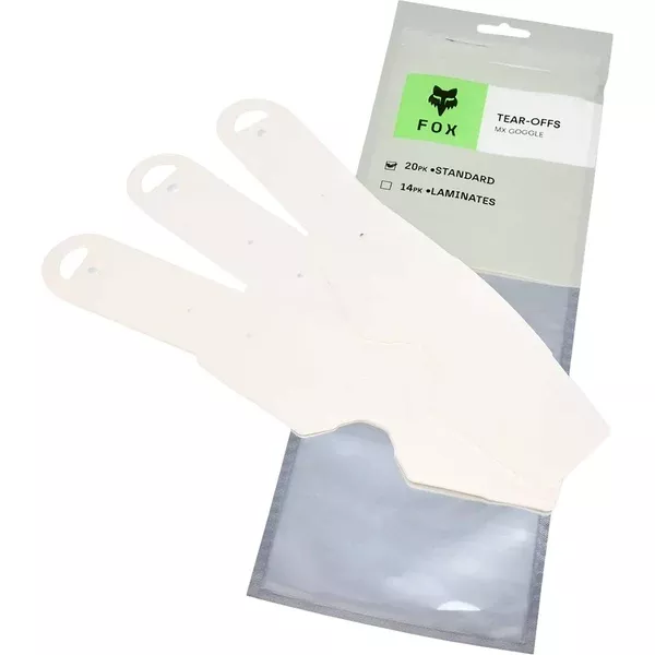 Fox Racing Airspace & Main Standard 20 Pack Tear-Offs Youth Goggles Accessories