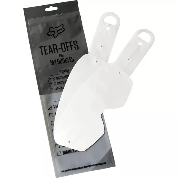 Fox Racing Airspace & Main VLS 20 Pack Tear-Offs Goggles Accessories