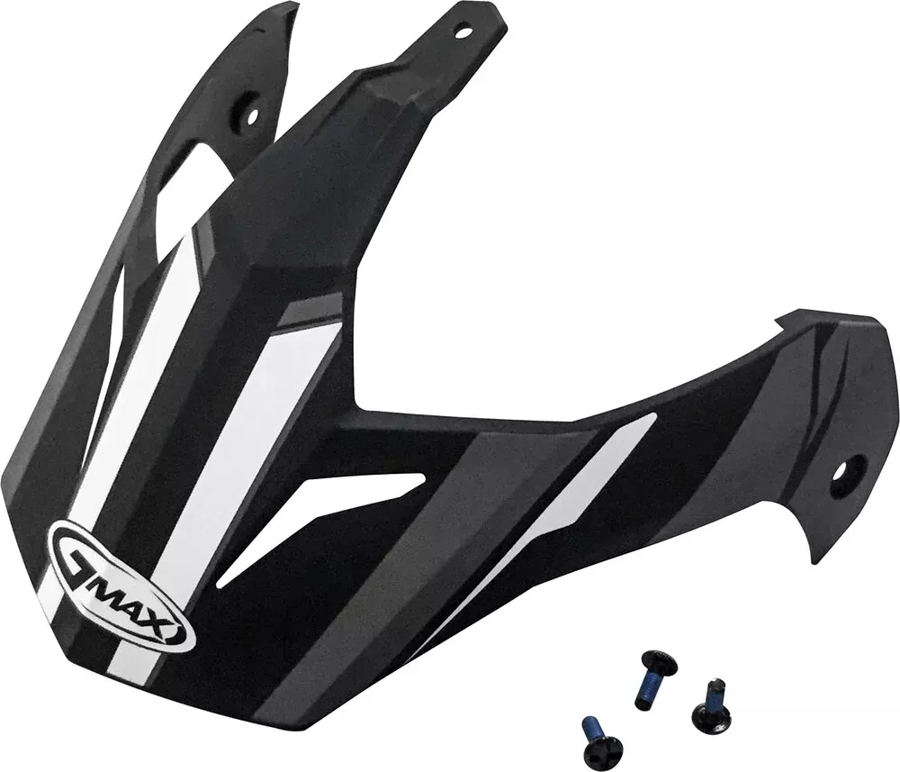 GMAX Visor Vertical Matte/Black Dark Silver w/Screws GM-11