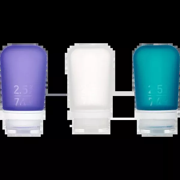 GoToob+ Squeezable Silicone Travel Bottle 2.5 oz (3-Pack)
