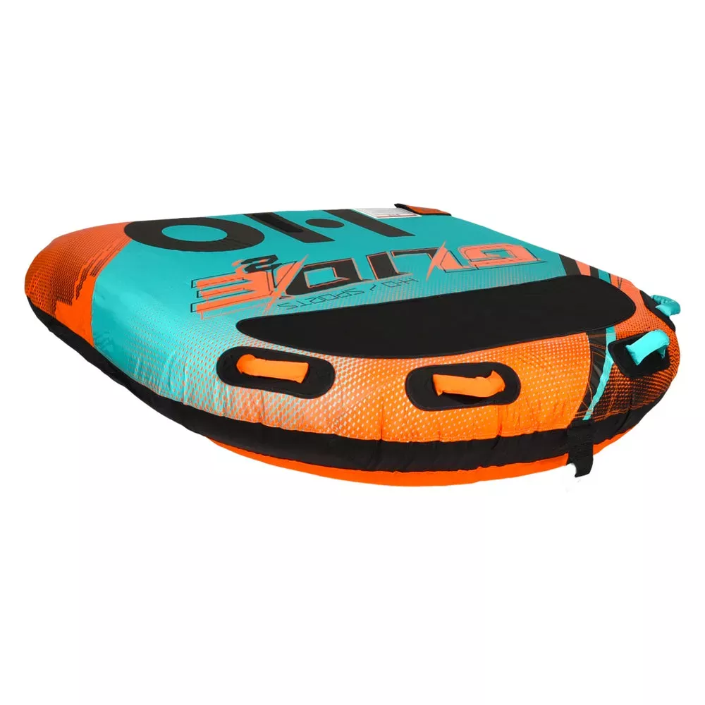 HO Sports Glide 2 Towable Tube – 2 Riders Double-Deck (66" x 66")