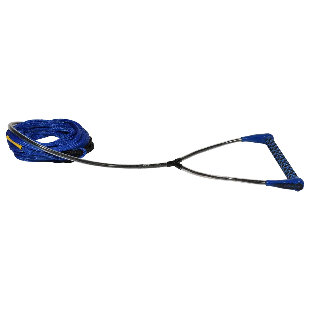 Hyperlite Proline Classic Wakeboard Handle w/ Poly-E Rope – 65' Blue (15" EVA Grip)