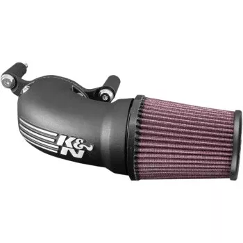 K & N Aircharger Intake System with Cast Aluminum Intake Tube - Satin Black