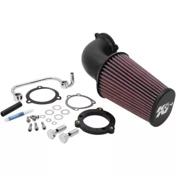 K & N Aircharger Intake System with Mandrel-Bent Aluminum Intake Tube Kit