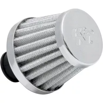 K & N Rubber Base Crankcase Vent Filter - White - 3/8" ID