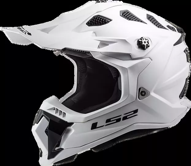 LS2 Subverter Evo Solid Full Face MX Motorcycle Helmet Gloss White