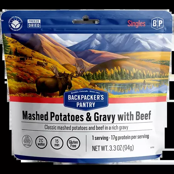 Mashed Potatoes and Gravy with Beef