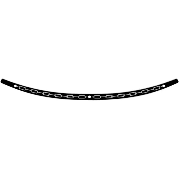 Memphis Shades 1996-2013 FLH Chain Stainless Steel Windshield Trim Motorcycle Accessories