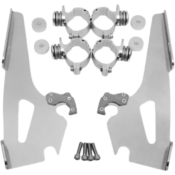 Memphis Shades Narrow Windshield Trigger-Lock Complete Mount Kit Motorcycle Accessories