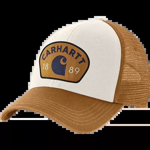 Men's Canvas Mesh-Back 1889 Patch Cap