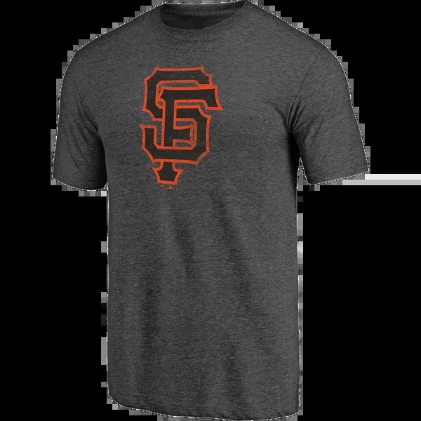 Men's Giants Triblend Logo Short Sleeve