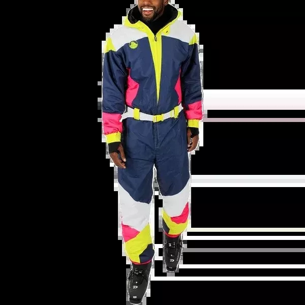 Men's Neon Knockout Ski Suit