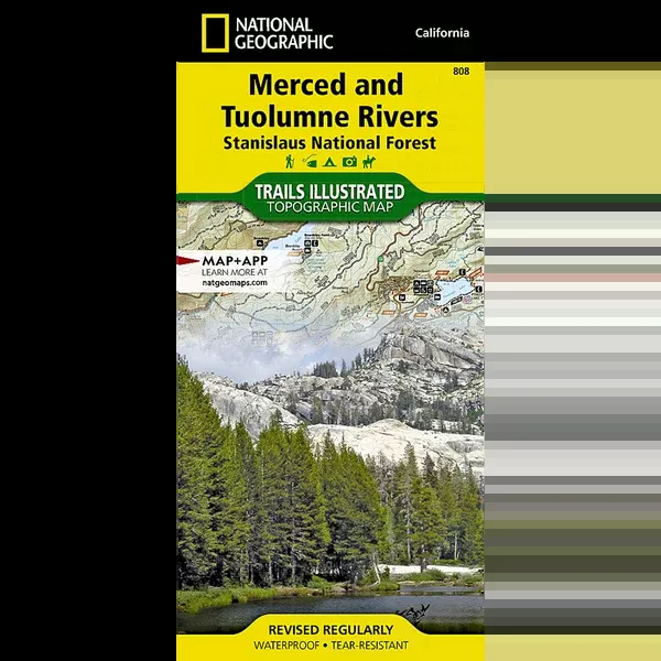 Merced and Tuolumne Rivers Map: Stanislaus National Forest