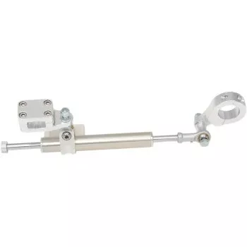 Moose Offroad 11-Way Rebuildable Steering Stabilizer Steering Stabilizer - Silver - 11-Way - Rebuildable