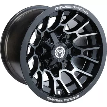 Moose Offroad 24X Wheel - Rear - Black - 12x8 - 4/156 - 4+4