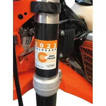 Moose Offroad Clip-On Registration Holder Clip-On Registration Holder