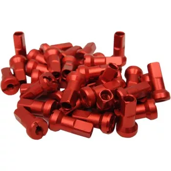 Moose Offroad MX1 Billet Spoke Nipples - Red - 8 Gauge - Set