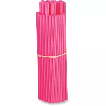 Moose Offroad Spoke Skins - Pink - 21" - 80 Pack