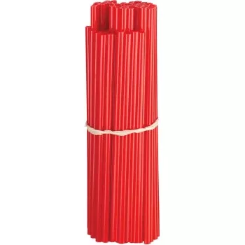 Moose Offroad Spoke Skins - Red - 21" - 80 Pack