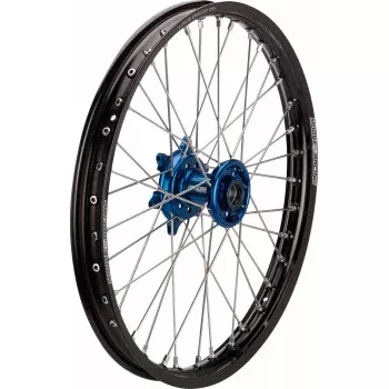 Moose Offroad SX-1 Complete Wheel - Black Wheel/Blue Hub - 19x1.4 - Suzuki RM/Yamaha YZ