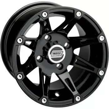 Moose Offroad Wheel - 387X - Front - Black - 14x7 - 4/110 - 4+3