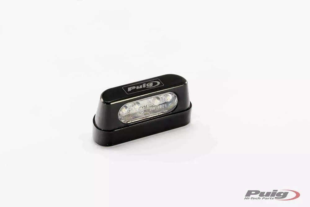 PUIG LICENSE PLATE LIGHT ALUMINUM BLACK