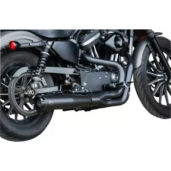 S&S Cycle 2:1 Black Exhaust for '07-'13 XL
