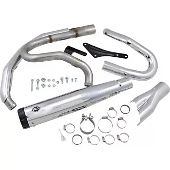 S&S Cycle 2:1 Exhaust for M8 Softail - Chrome