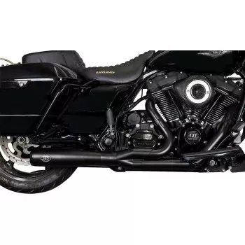 S&S Cycle 2-into-1 Diamondback Exhaust System - Guardian Black - Race Only