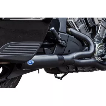 S&S Cycle 2-into-1 Qualifier Exhaust System - 50-State - Black - Stainless Steel