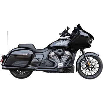 S&S Cycle 2-into-1 Qualifier Exhaust System - Guardian Black - Race Only - Indian with PowerPlus