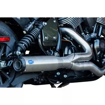 S&S Cycle 2-into-1 Qualifier Exhaust System - Stainless - 49-State - Indian Chief