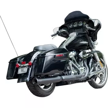 S&S Cycle 2-into-1 Swindler Exhaust Conversion Kit - 4" - Black - M8 Touring