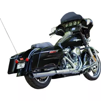 S&S Cycle 2-into-1 Swindler Exhaust Conversion Kit - 4" - Chrome - M8 Touring