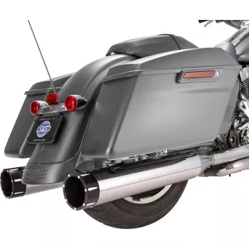 S&S Cycle 4-1/2" MK45 Performance Mufflers - Black Tracer