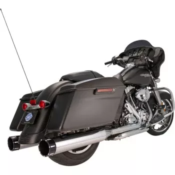 S&S Cycle 4-1/2" MK45 Performance Mufflers - Chrome with Black Tracer
