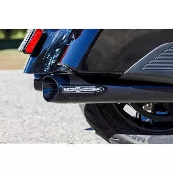 S&S Cycle 4" Broadhead Slip-On Mufflers - Black