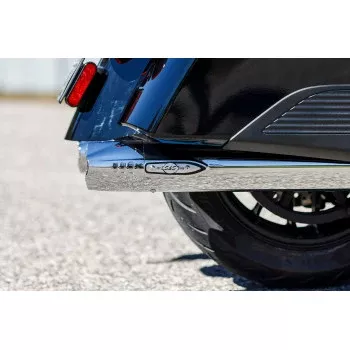 S&S Cycle 4" Broadhead Slip-On Mufflers - Fishtail - Chrome