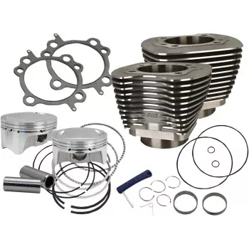 S&S Cycle 98" Big Bore Cylinder Kit - Wrinkle Black - Twin Cam