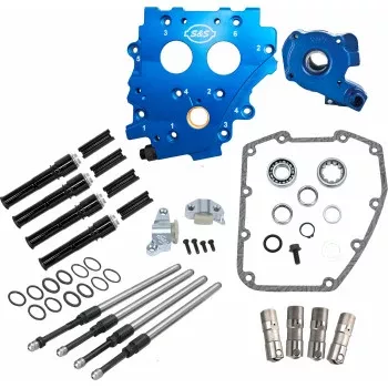 S&S Cycle Cam Chest Kit without Cams - Chain Drive - Black Pushrods - Twin Cam